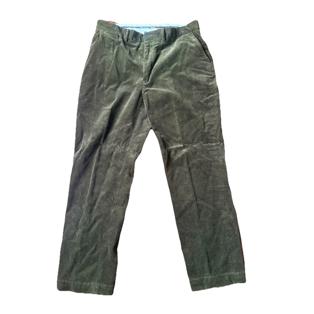 Polo Ralph Lauren Corduroy Pants Mens 38x32 Green Cotton Classic Preppy Trousers